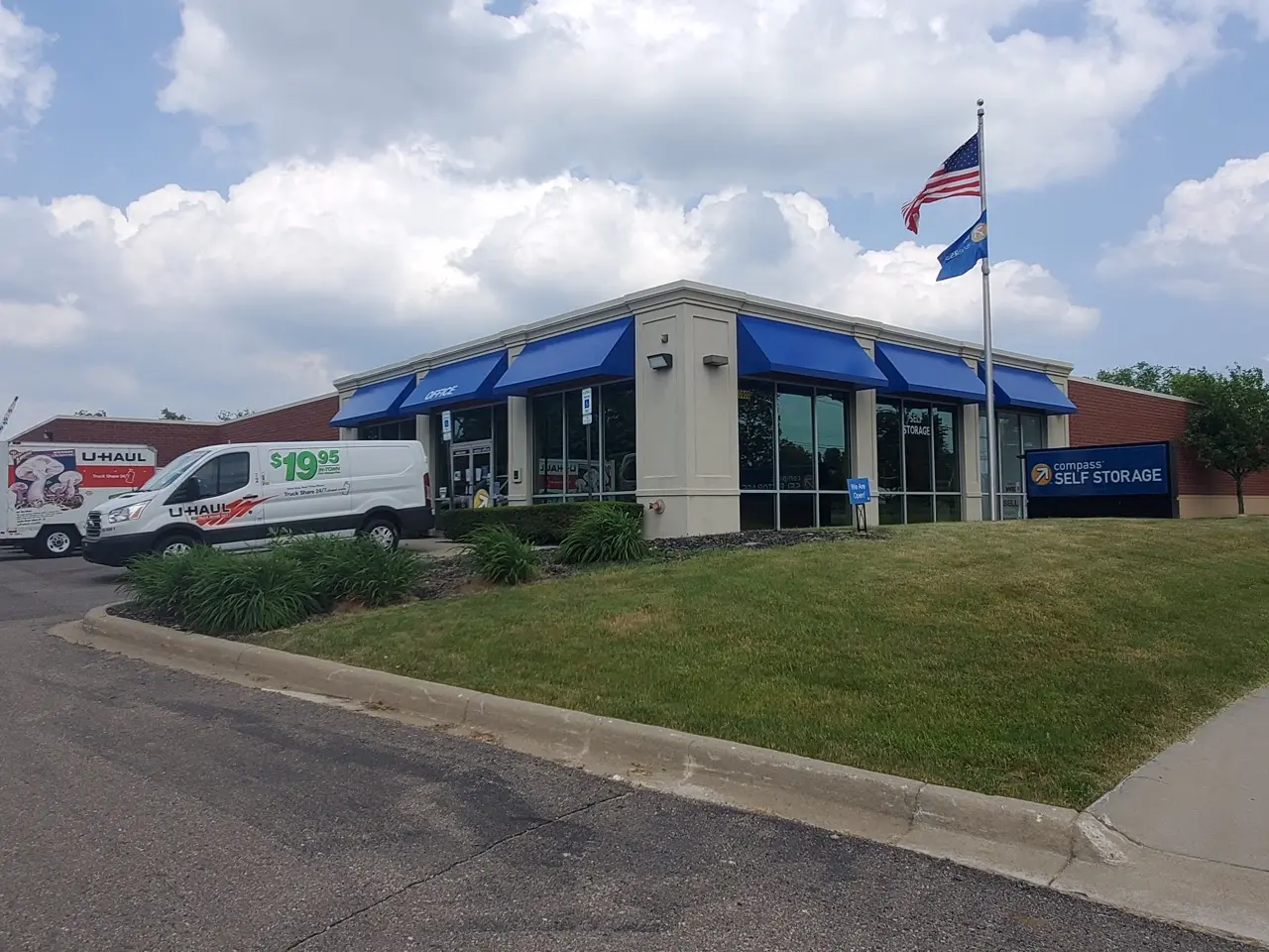 Exterior image of Compass Self Storage.