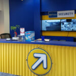 Front desk of a Compass Self Storage office.