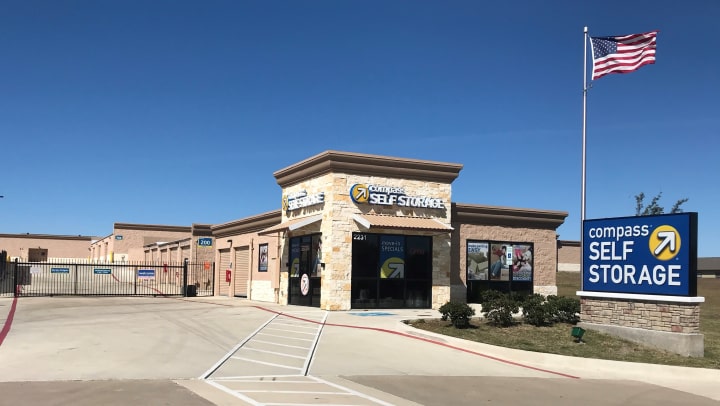 Compass Self Storage facility in Mansfield, Texas.