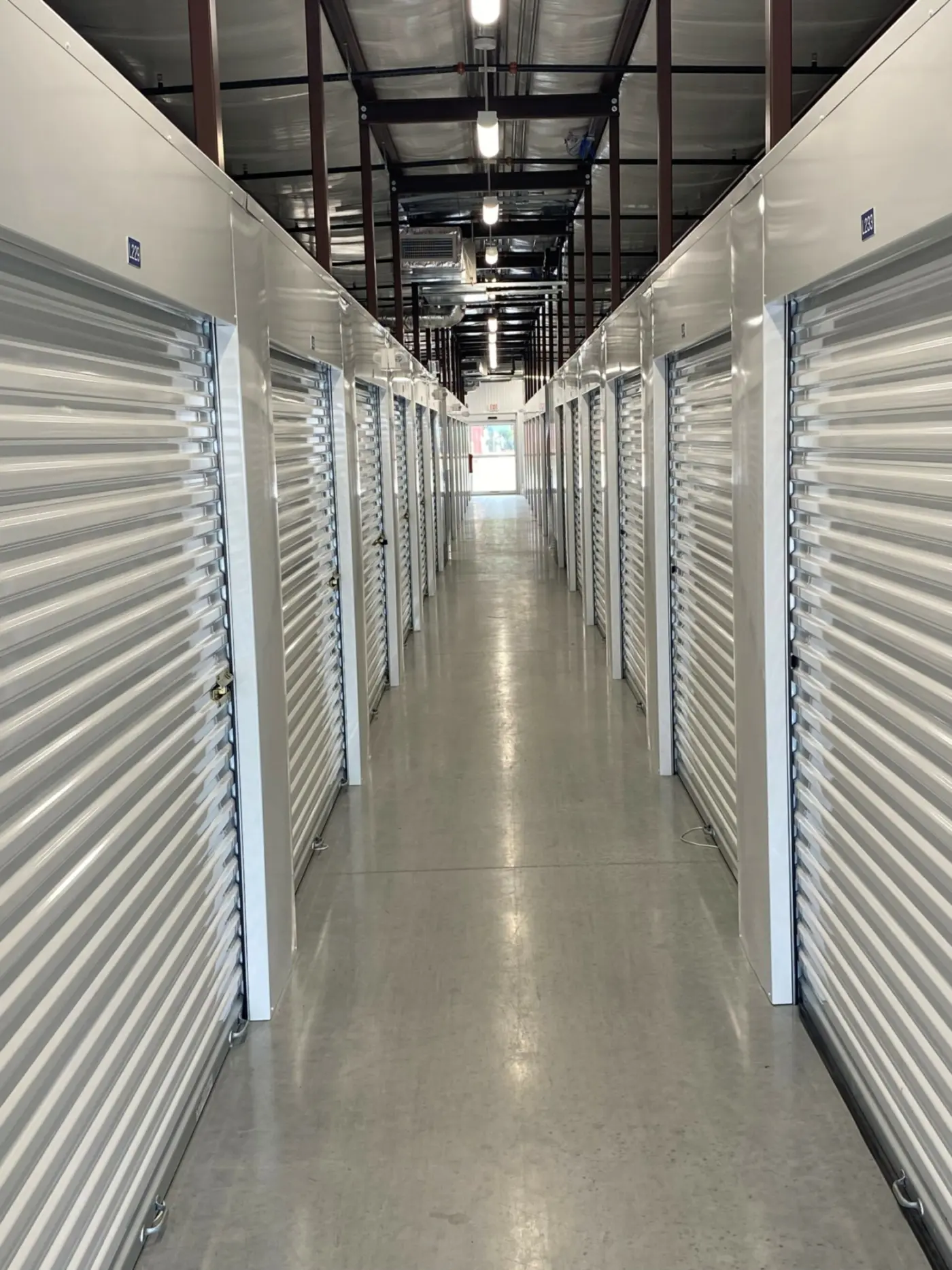 Indoor units at Compass Self Storage.