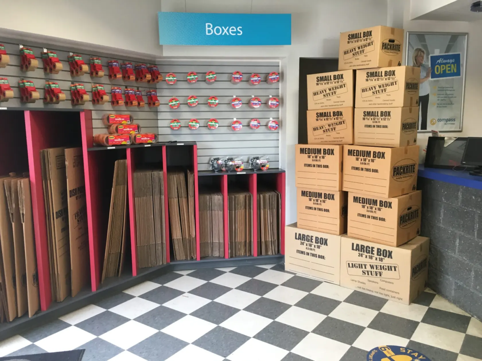 Belmont Ave front office retail area.