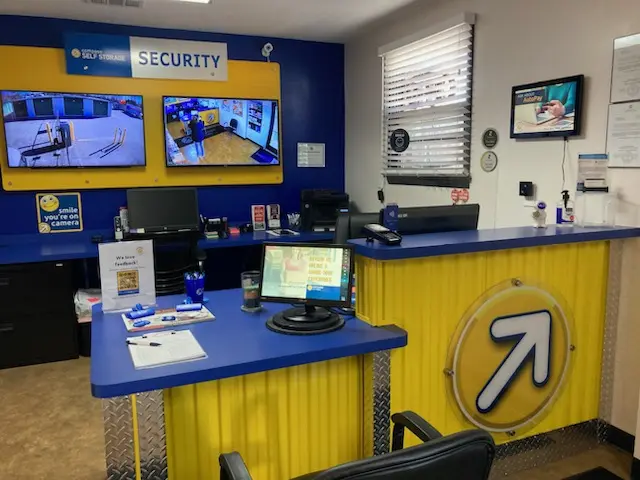 Front desk at Compass Self Storage.