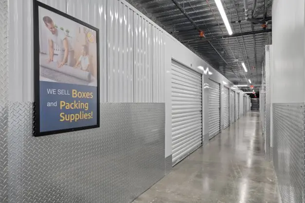 Indoor storage units.