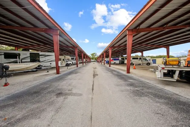 RV and boat parking at Compass Self Storage.