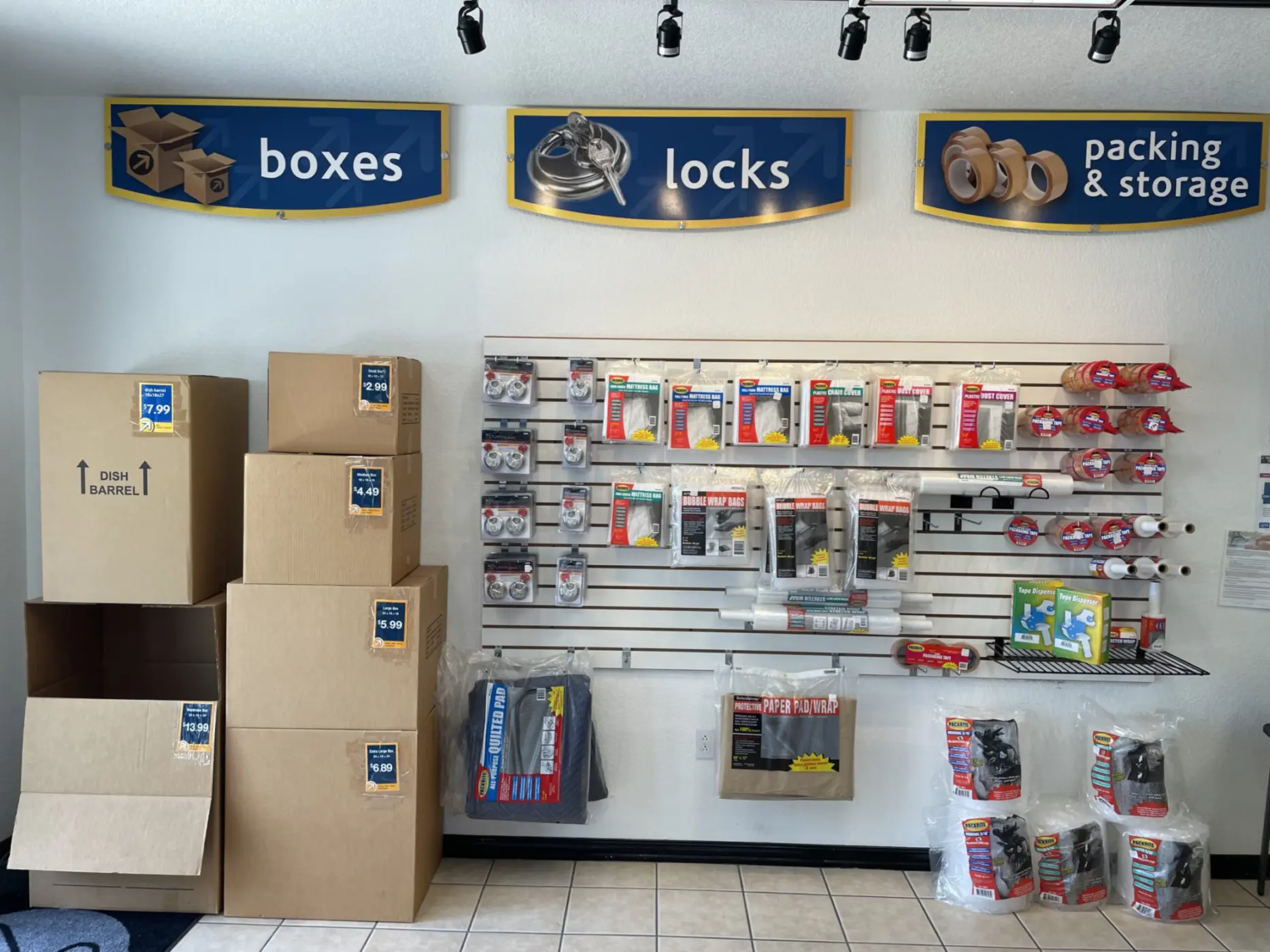 Moving supplies for sale.