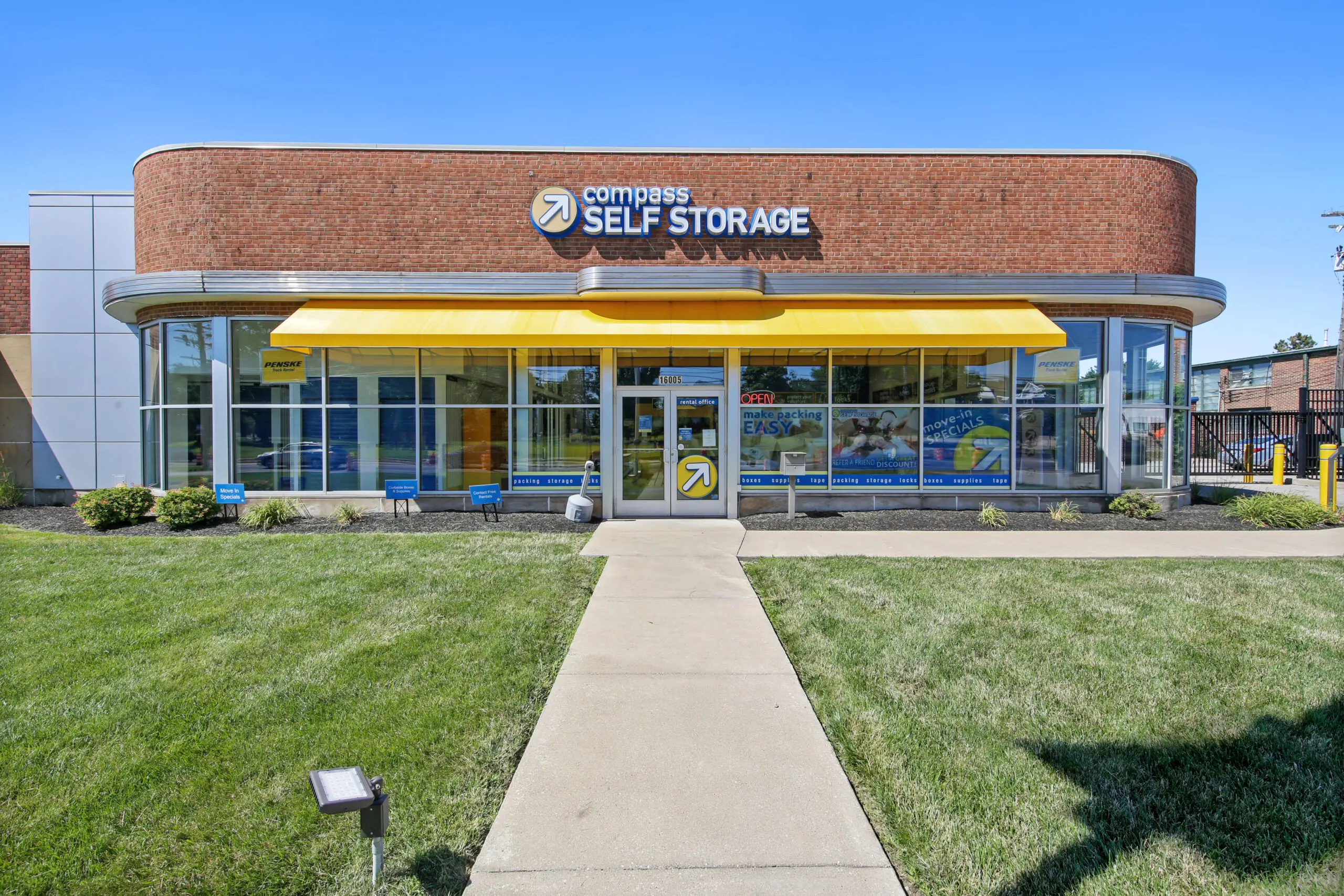 Compass Self Storage front office in Shaker Heights, OH.