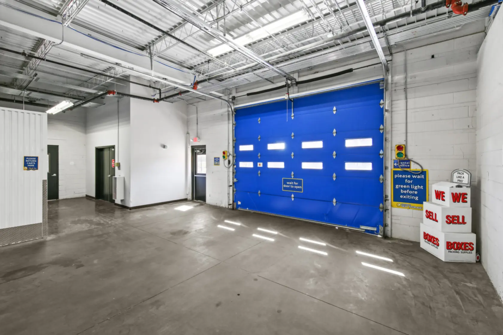 Loading bay at Compass Self Storage.