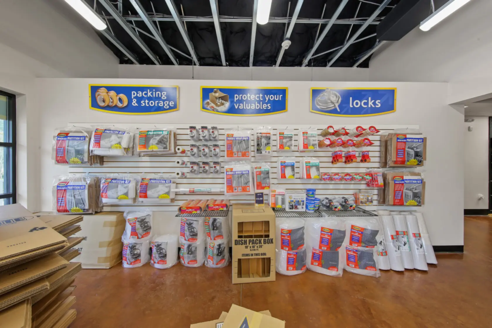 Packing and moving supplies for sale.