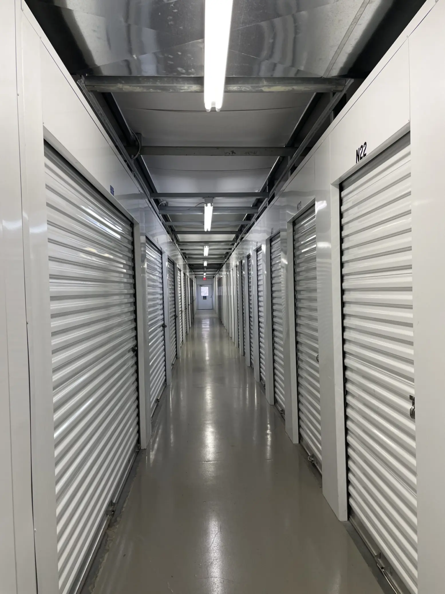 Indoor units at Compass Self Storage.