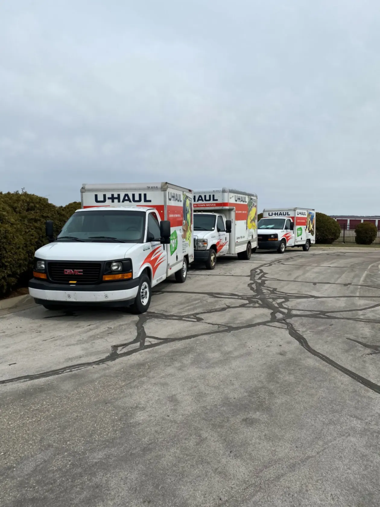 U-Haul Rental Truck at Compass Self Storage.