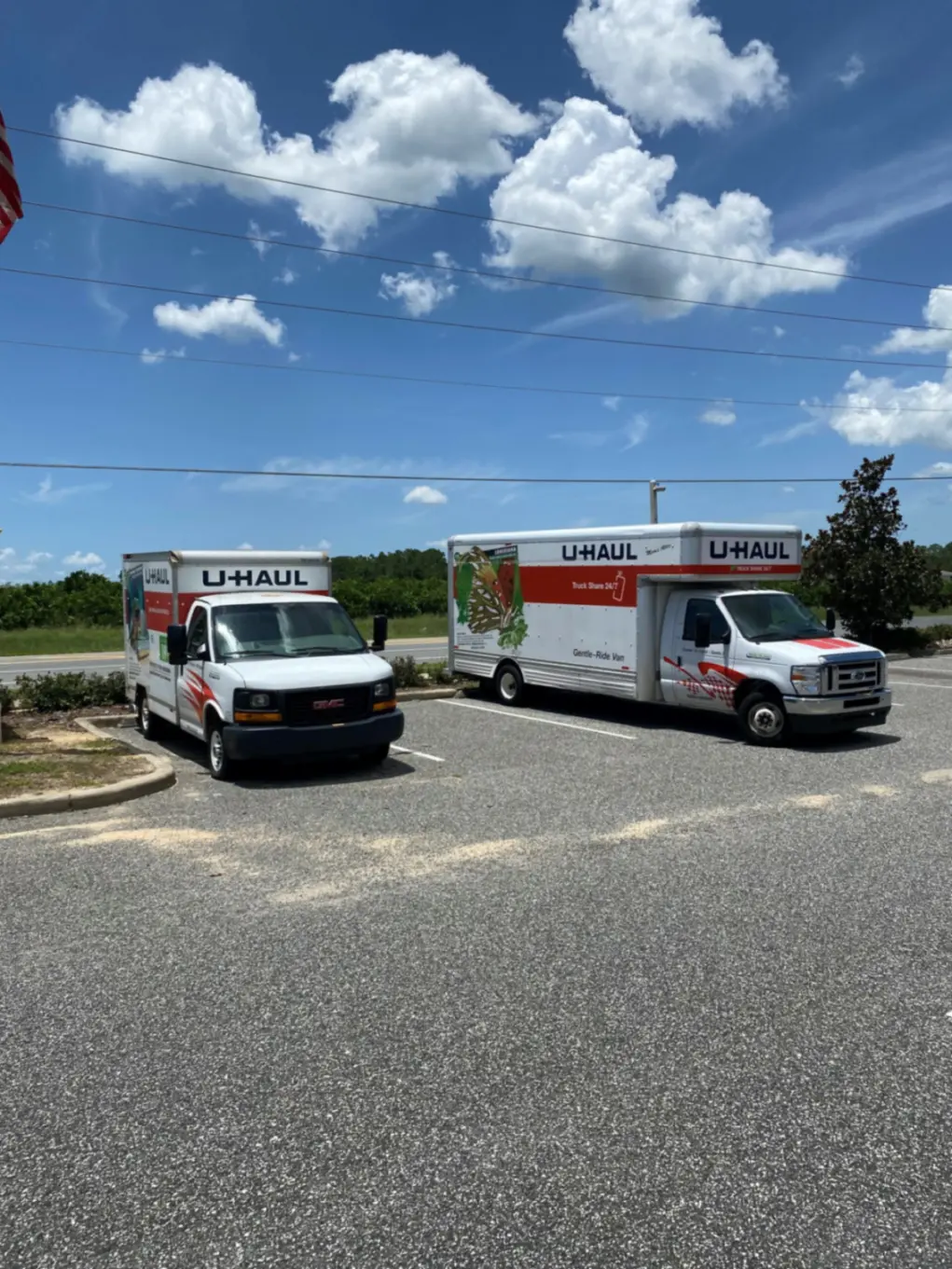 U-Haul Rental Truck at Compass Self Storage.