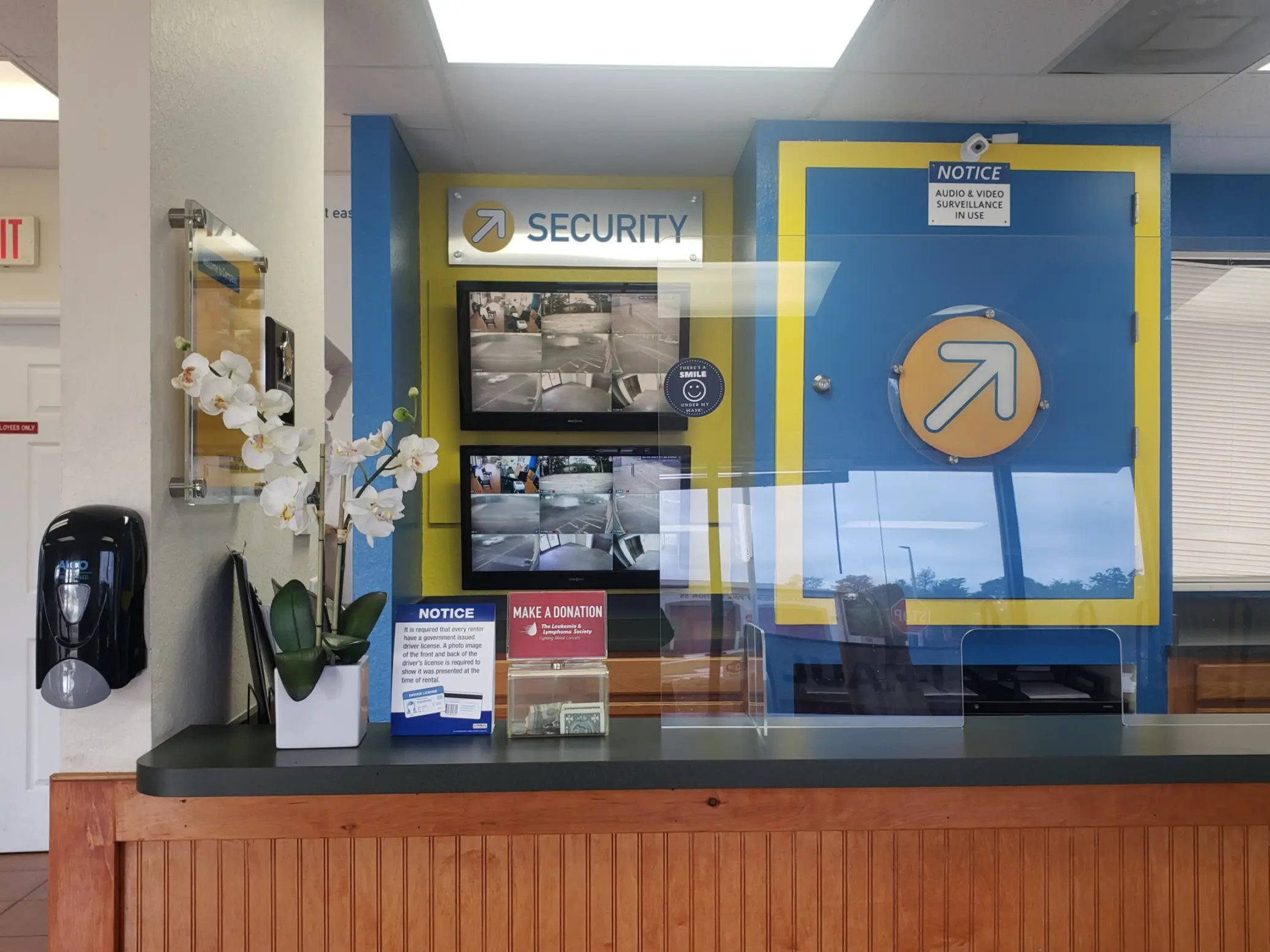 Front Desk at Compass Self Storage.