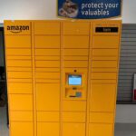 A unit of Amazon Lockers at a Compass Self Storage facility
