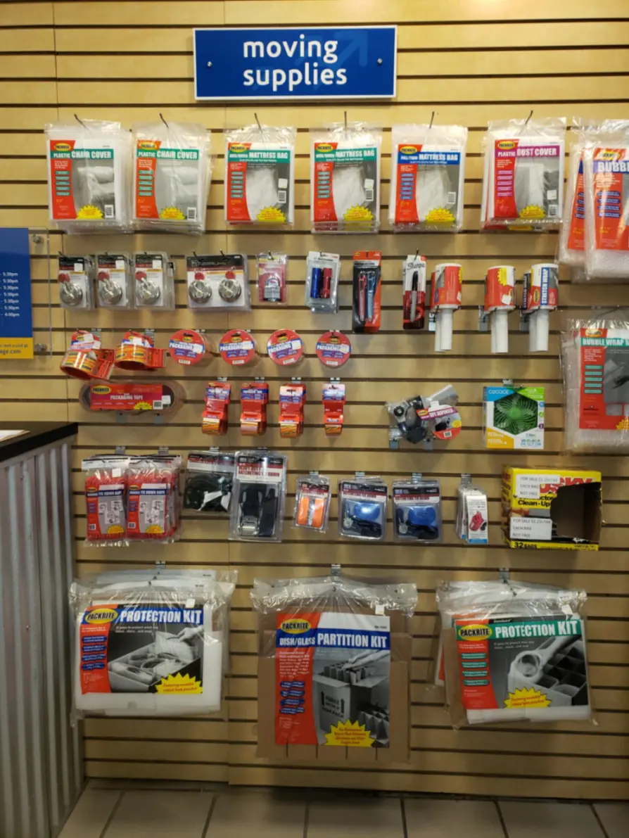 Compass Self Storage moving supplies.