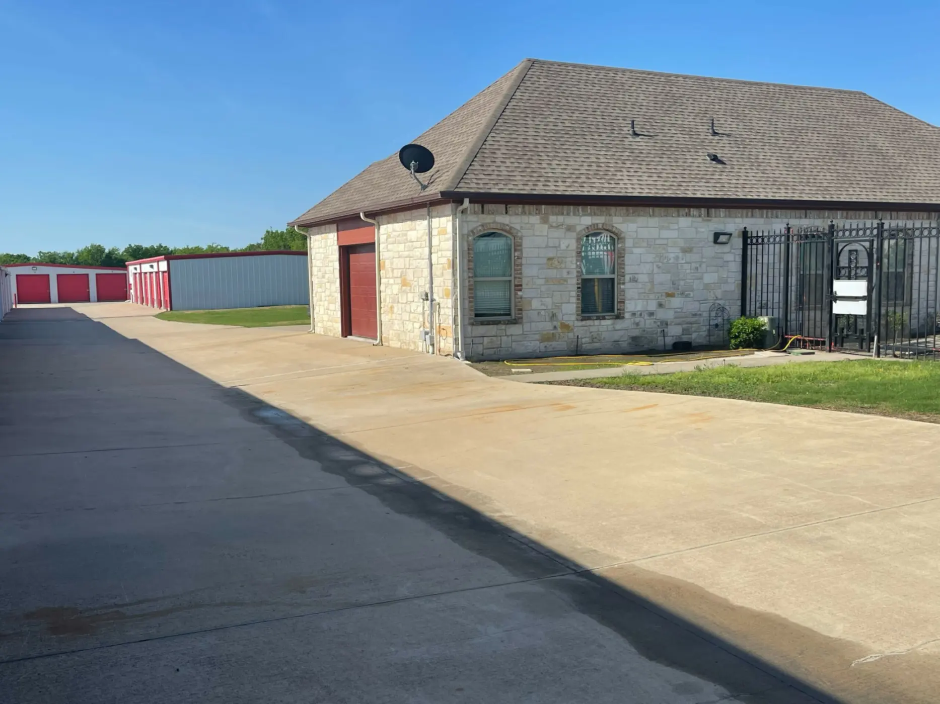 Outdoor units at Compass Self Storage.