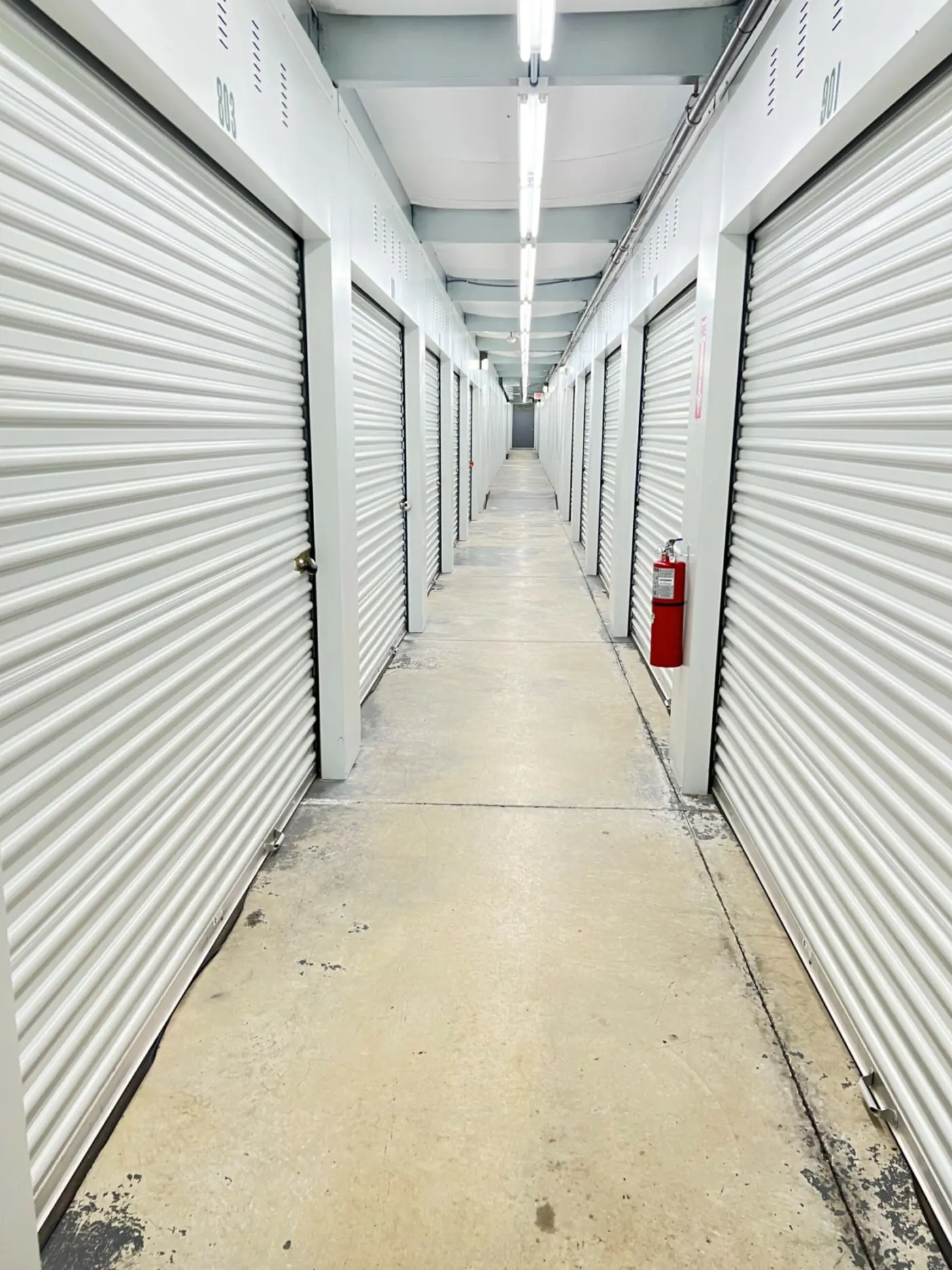Indoor units at Compass Self Storage.