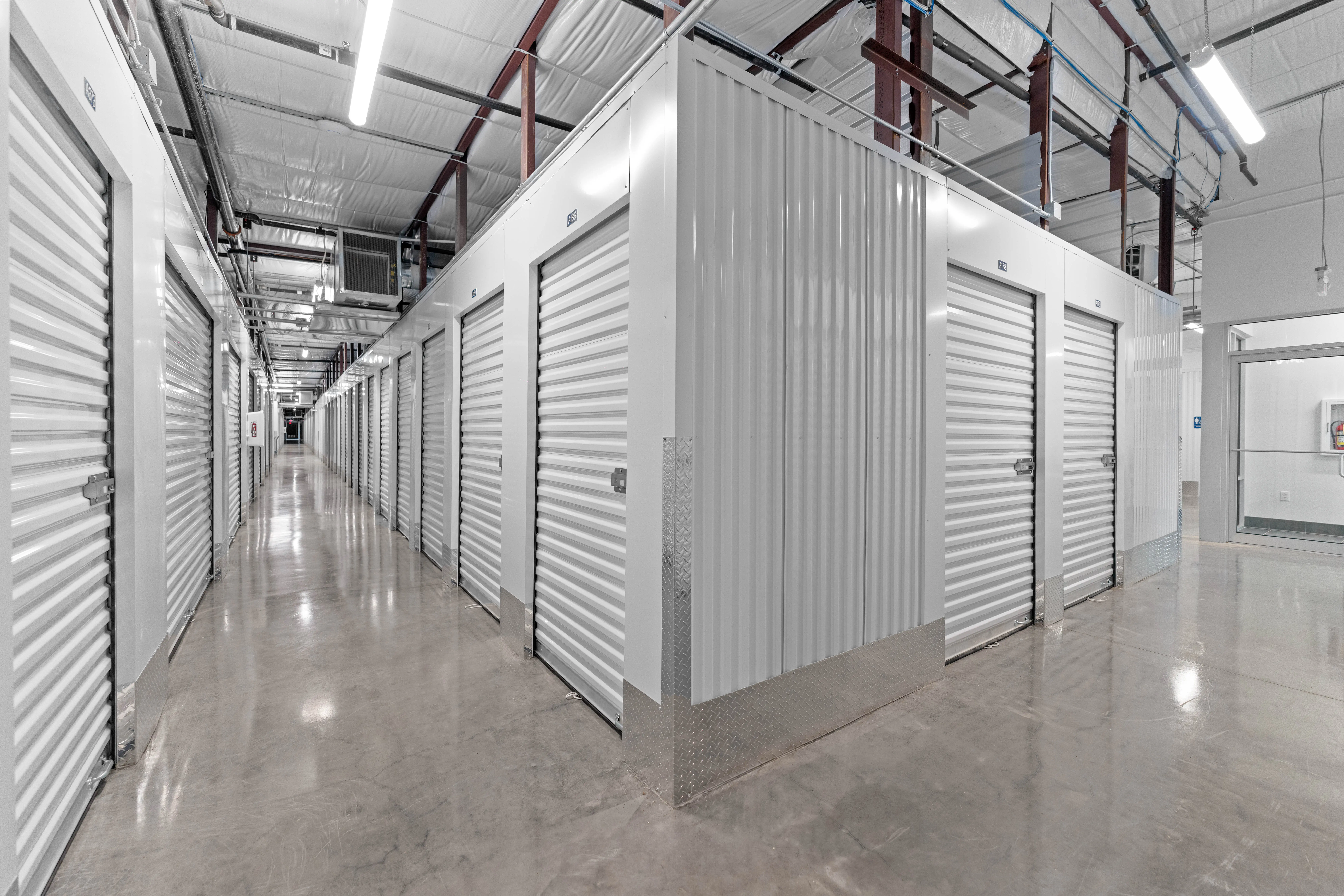 Indoor units at Compass Self Storage.