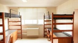 An empty dorm room