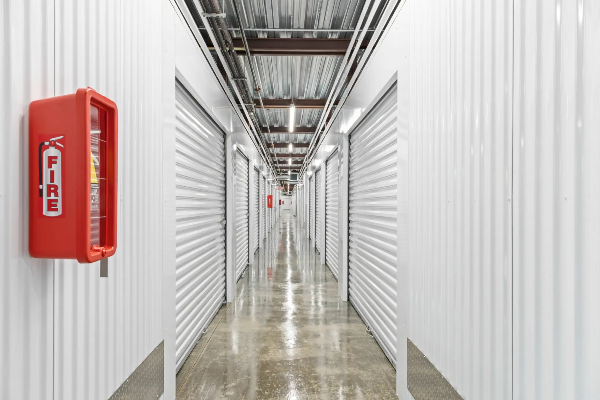 Indoor units at Compass Self Storage.
