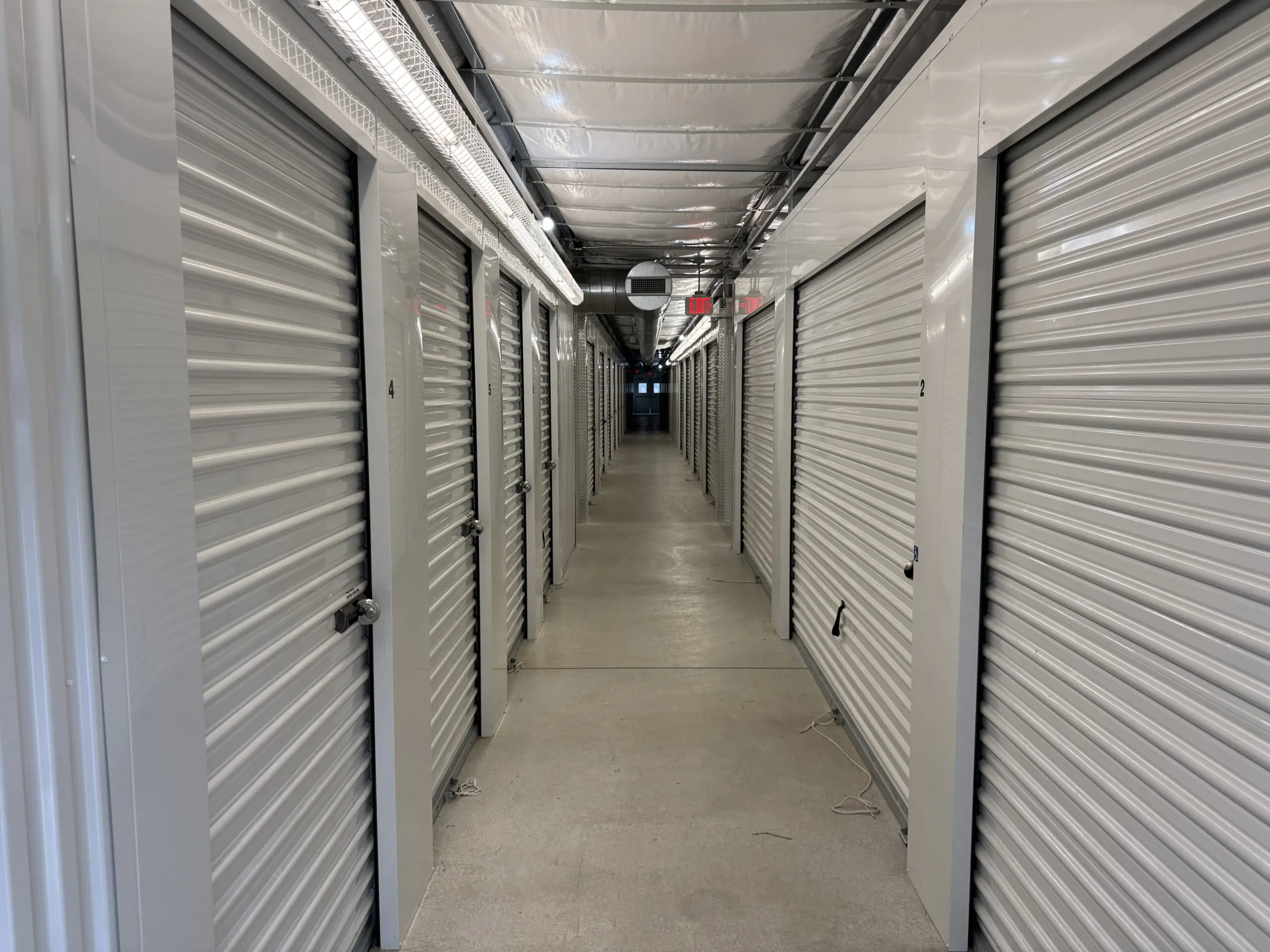 Indoor units at Compass Self Storage.