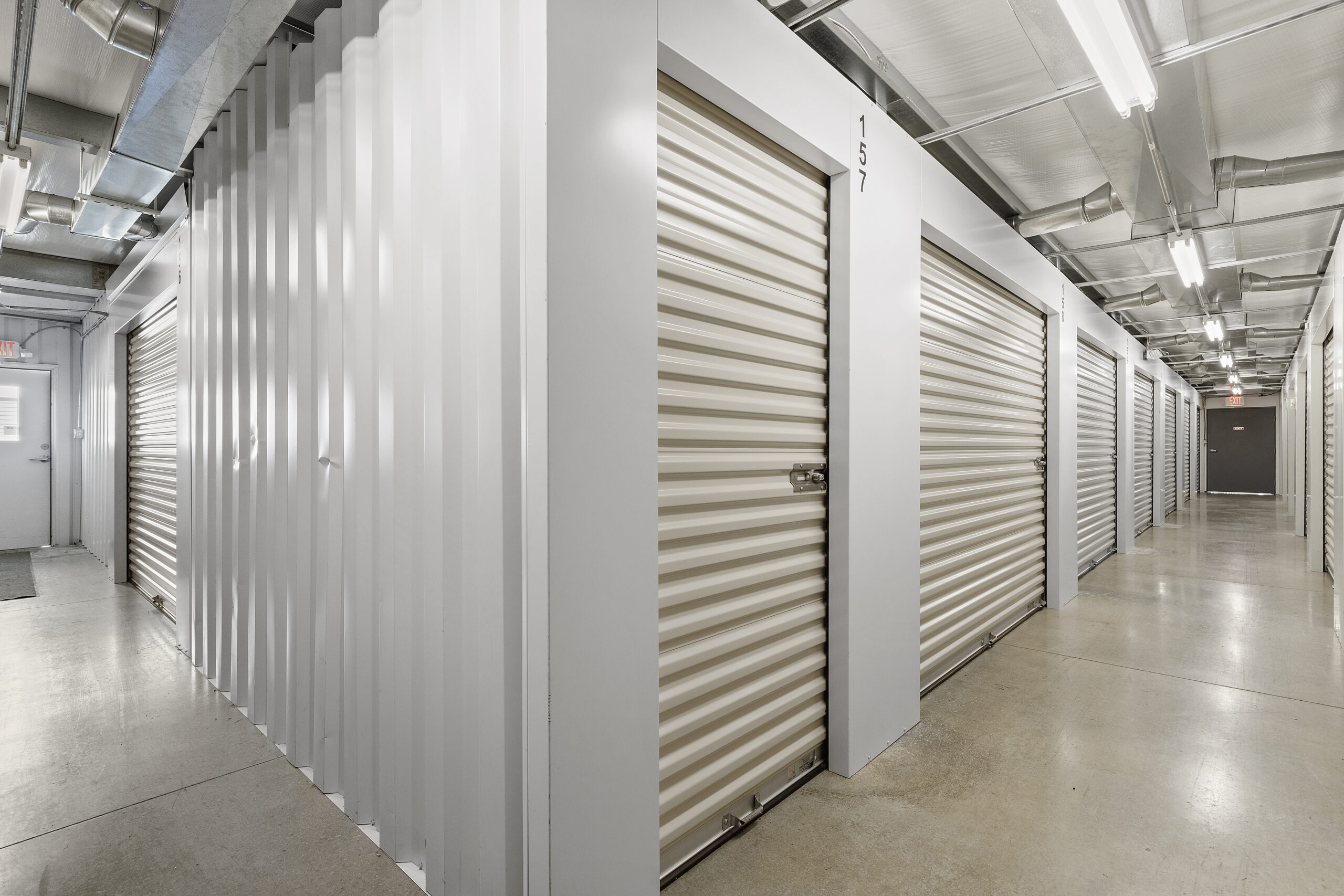 Indoor units at Compass Self Storage.