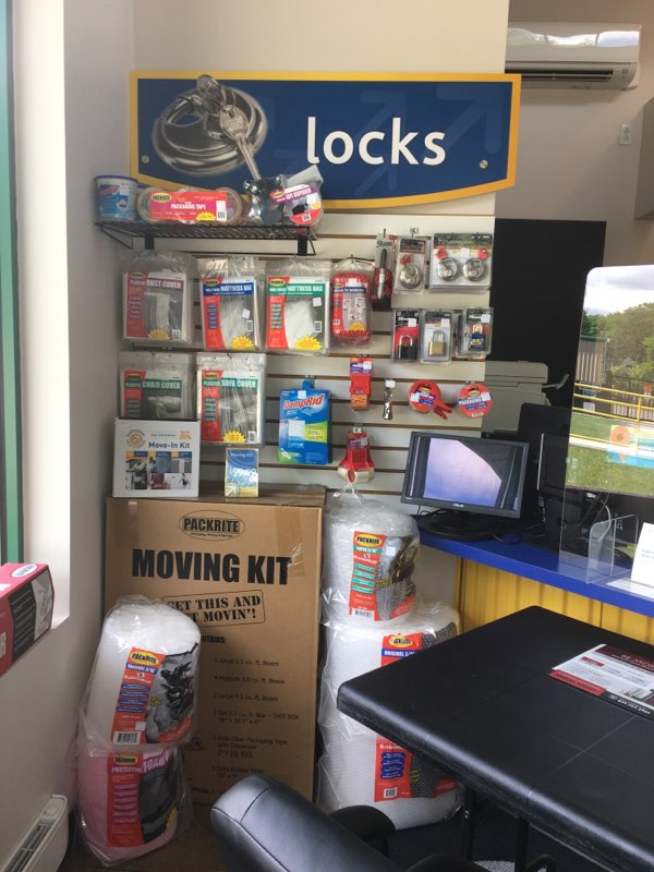 Packing supplies at Compass Self Storage.