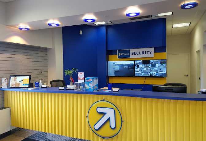 Front desk at Compass Self Storage in Philadelphia.