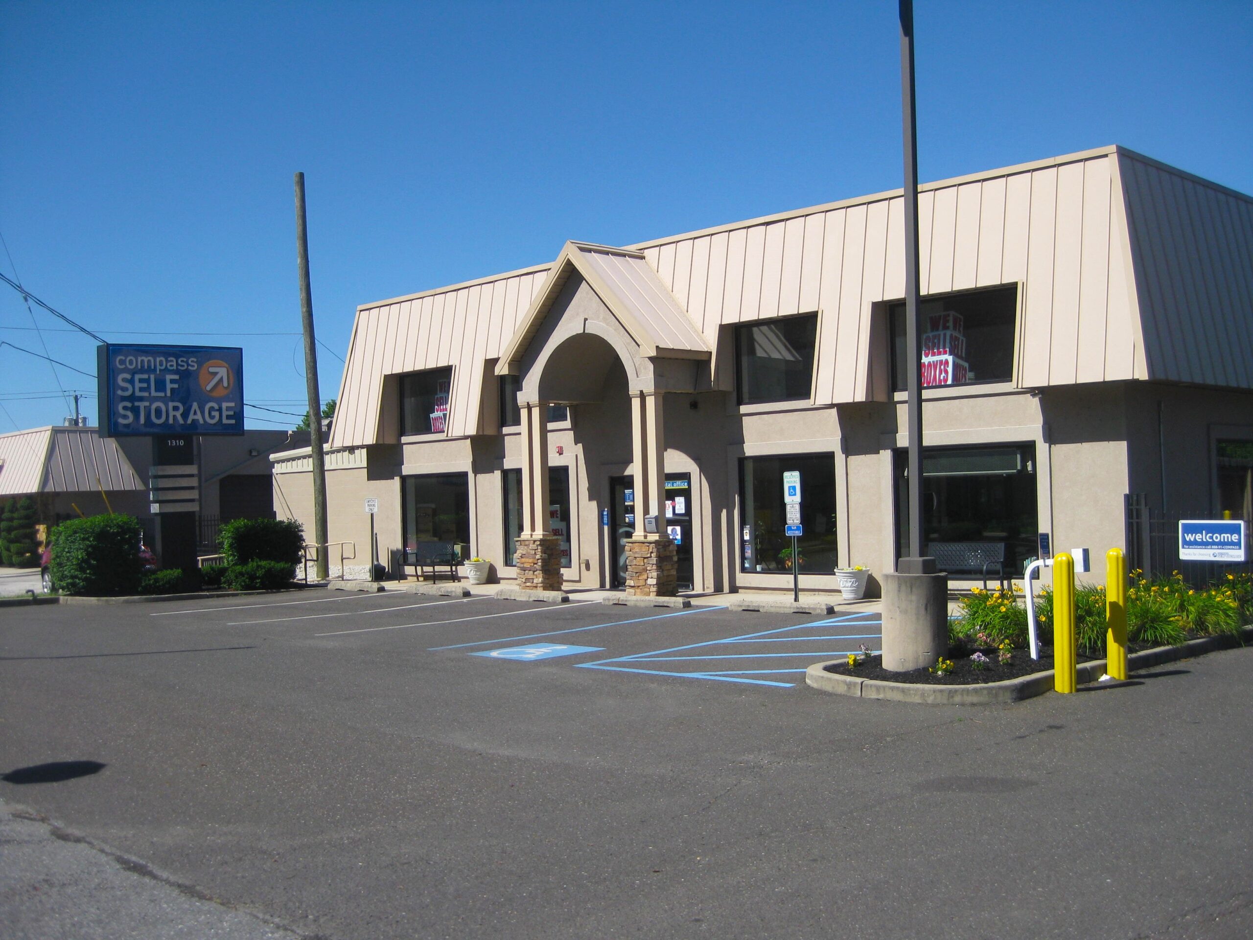 Rental office building at Compass Self Storage.