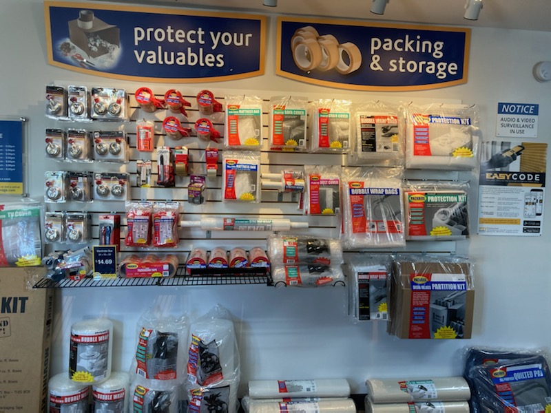 Packing supplies at Compass Self Storage.