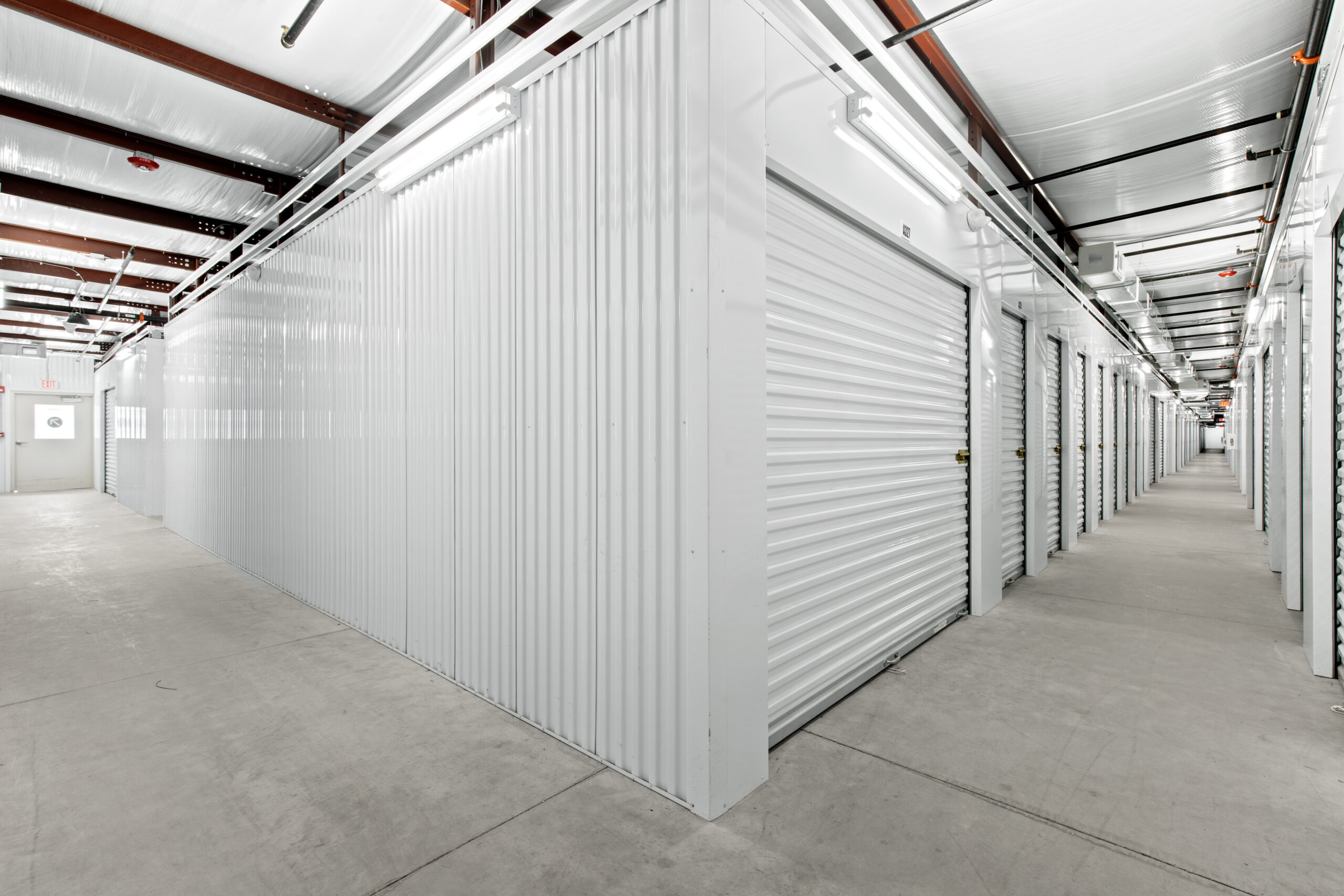 Indoor units at Compass Self Storage.