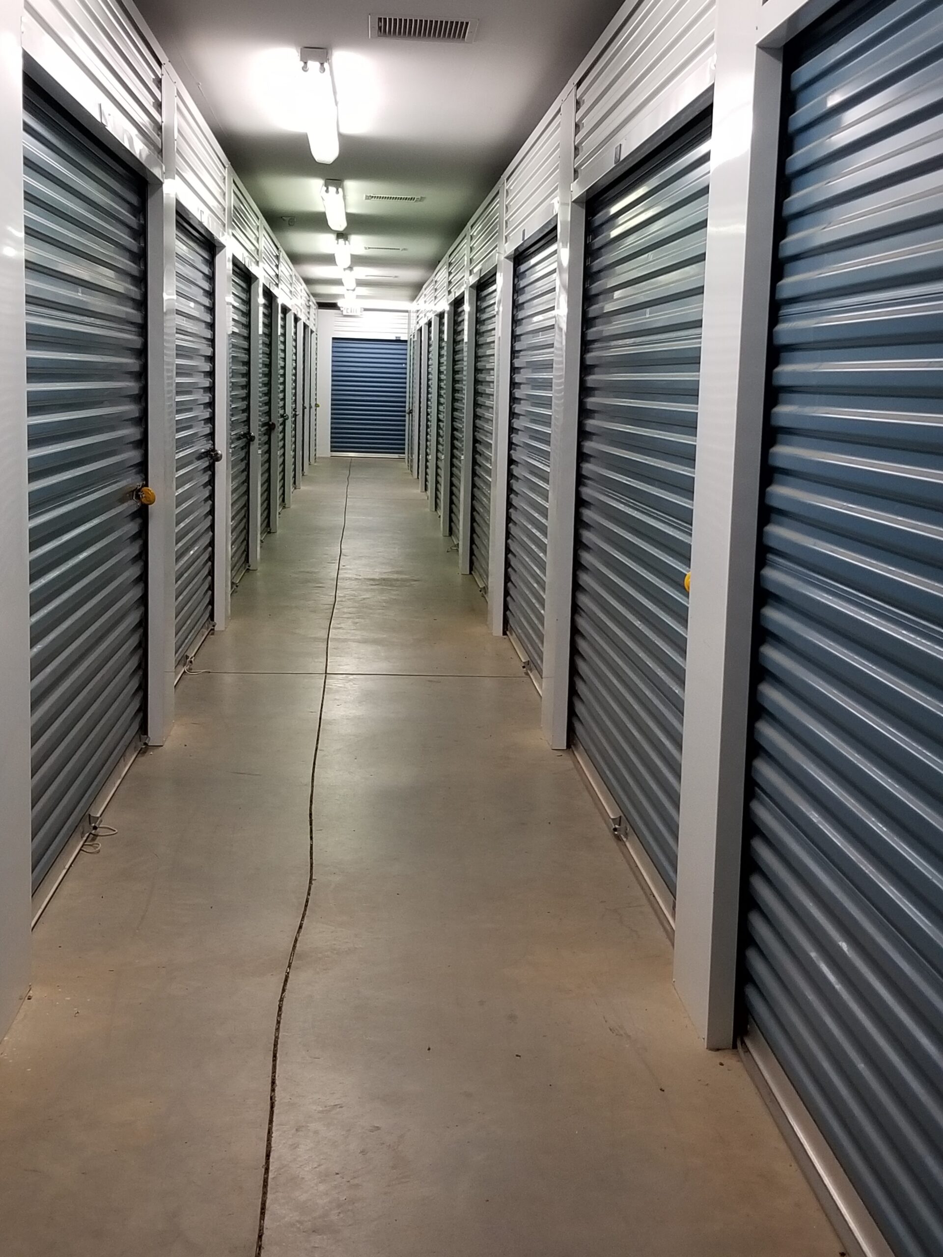 Indoor storage units at Compass Self Storage Hiram, GA.