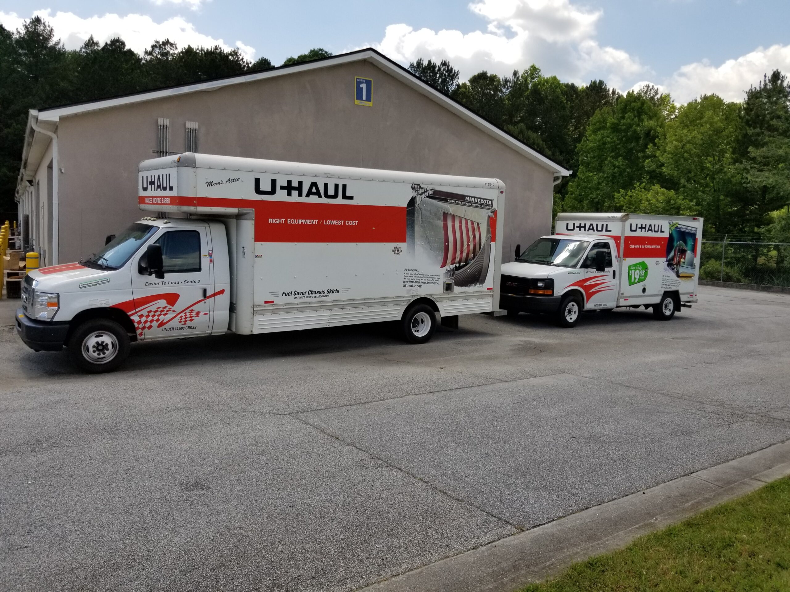 U-Haul box trucks.