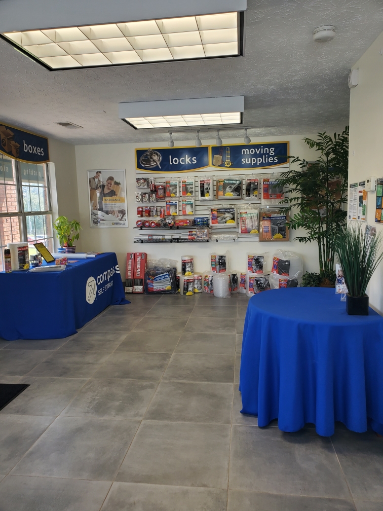 Packing supplies at Compass Self Storage.