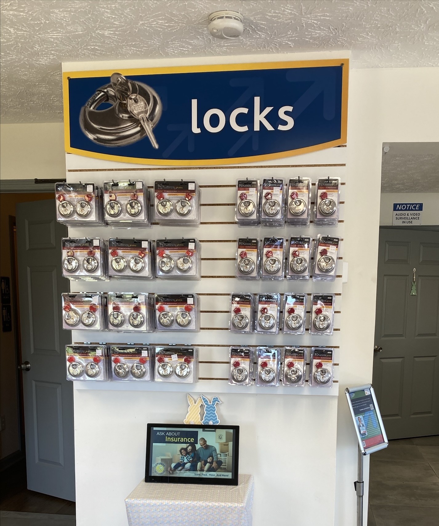 Packing supplies available at storage Compass Self Storage facility.