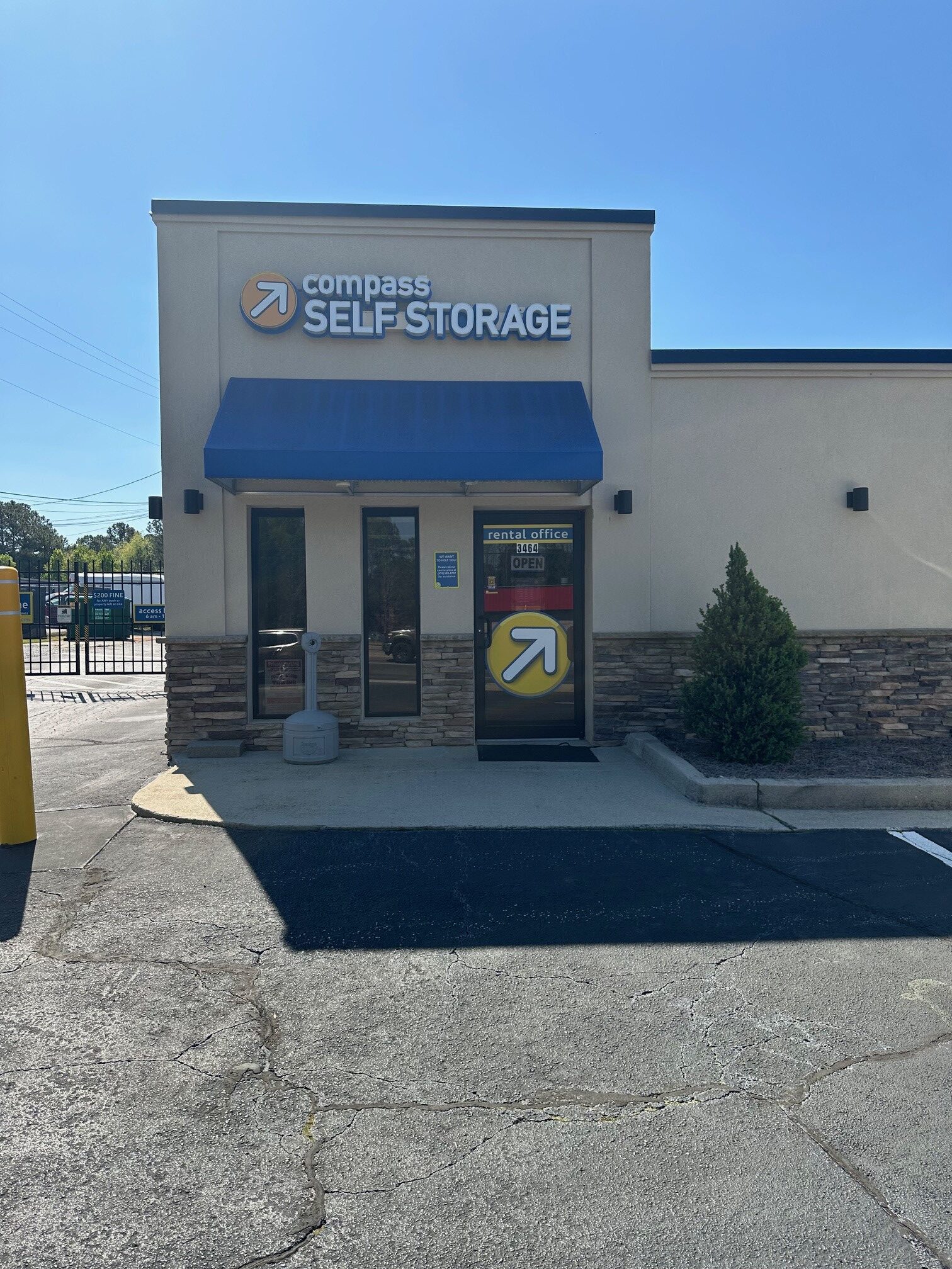 Rental office building at Compass Self Storage.