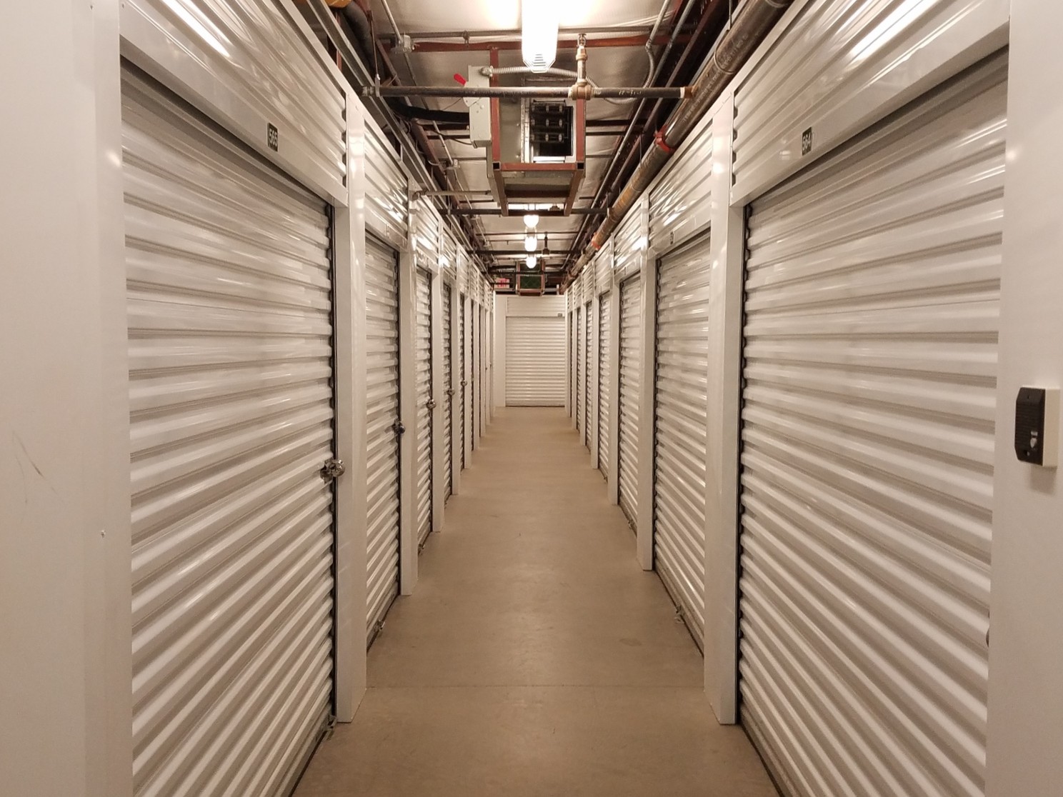 Indoor units at Compass Self Storage.