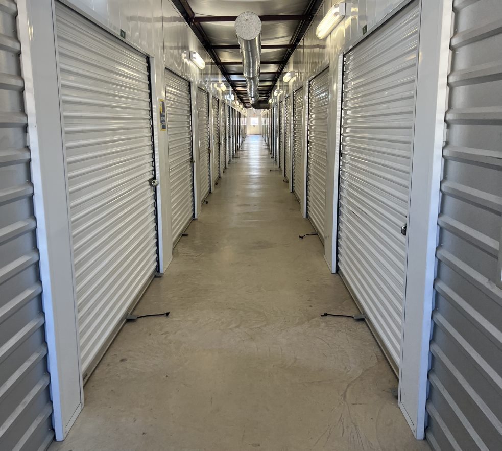 Climate-controlled storage units in Fort Worth.