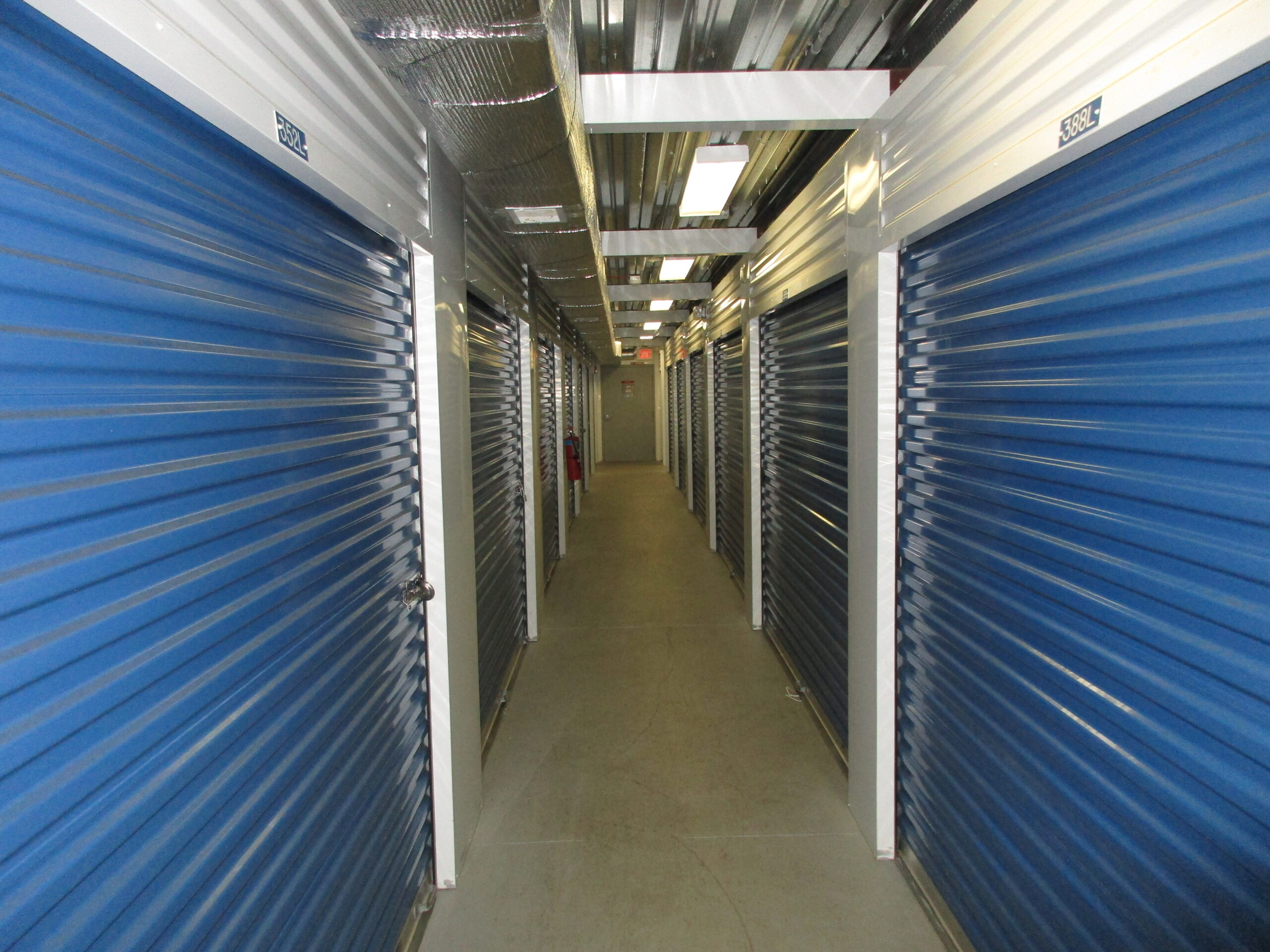 Indoor units at Compass Self Storage.