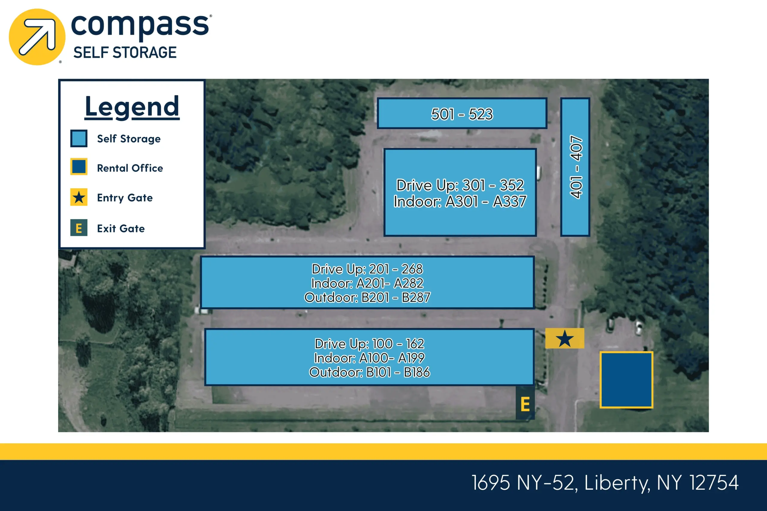 Self Storage Units in Liberty, NY | Compass Self Storage